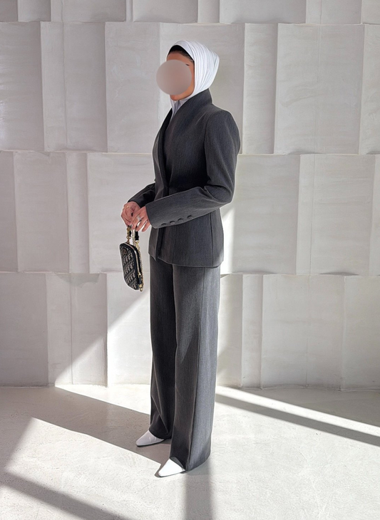 Costume Gris Chic Tenden tendance