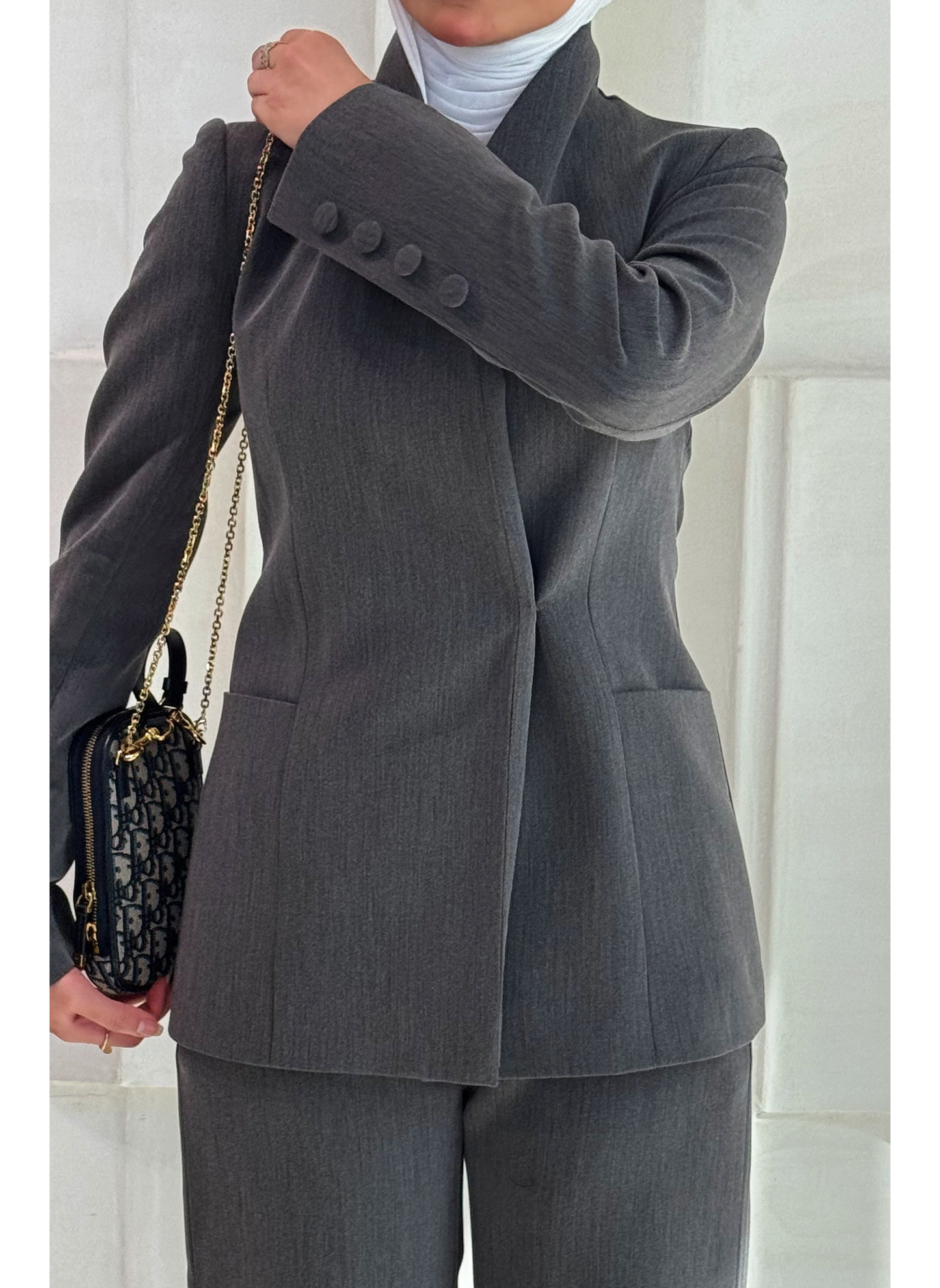 Costume Gris Chic Tenden tendance